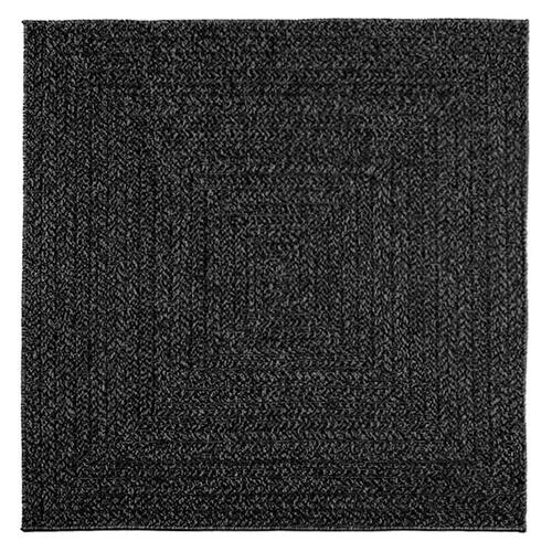 Gulvtæppe ZIZUR 120x120cm jute-look indendørs udendørs