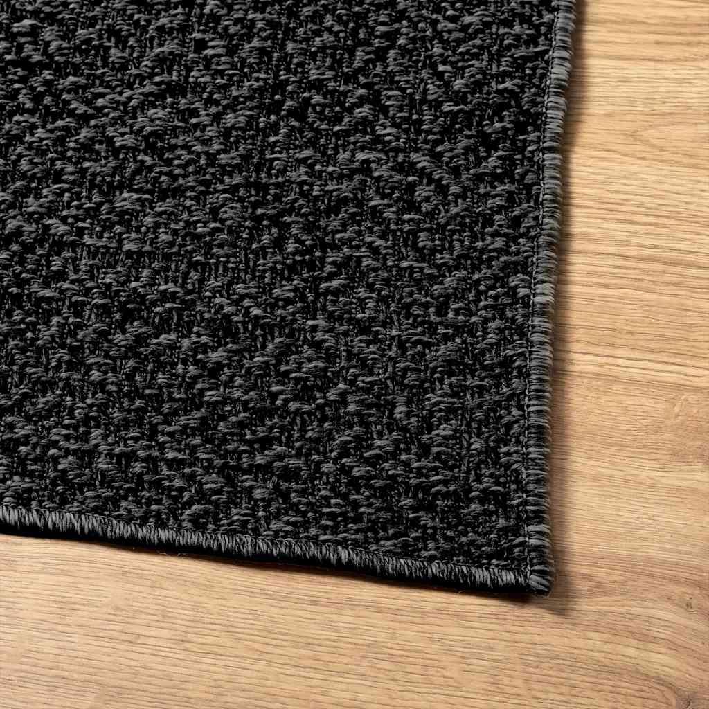 Gulvtæppe ZIZUR 120x120cm jute-look indendørs udendørs
