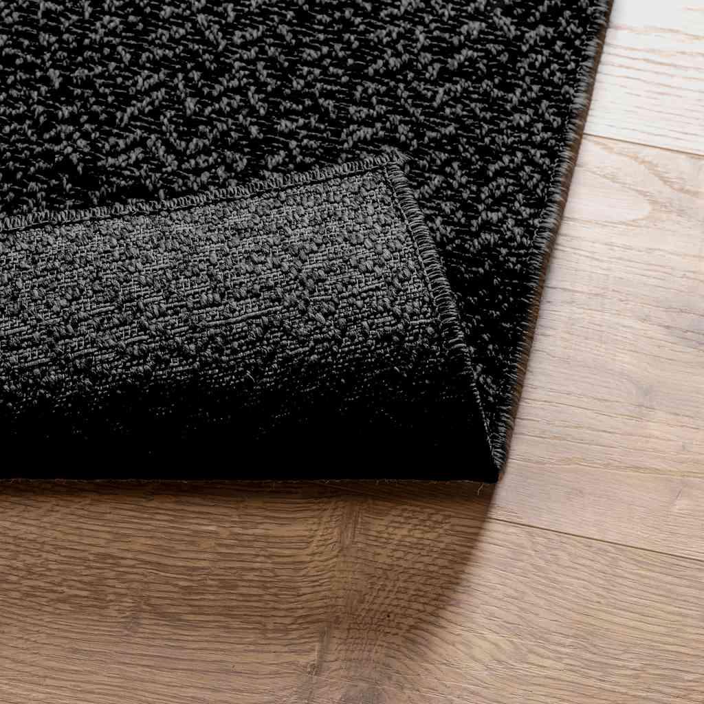 Gulvtæppe ZIZUR 120x120cm jute-look indendørs udendørs