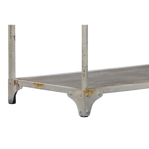 Hylder Home ESPRIT Hvid Natur Metal 159 X 36,5 X 91 cm