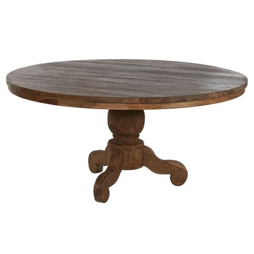 Spisebord Home ESPRIT Natur Teak 160 X 160 X 78 cm
