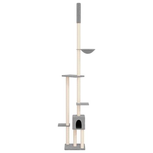 Kradsetræ fra gulv til loft 258,5-284,5 cm lysegrå