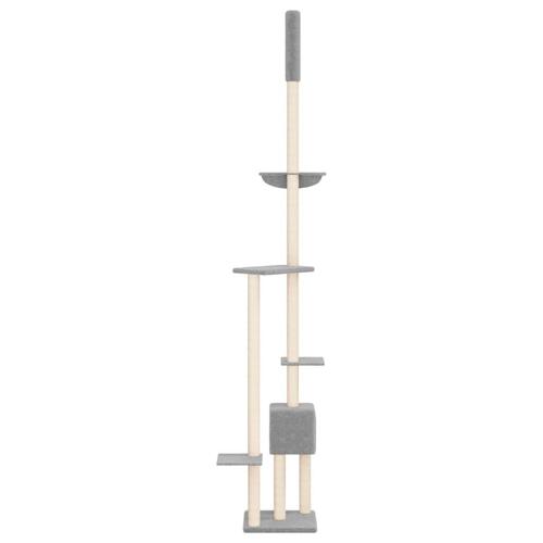 Kradsetræ fra gulv til loft 258,5-284,5 cm lysegrå