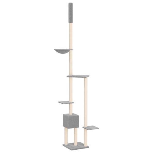 Kradsetræ fra gulv til loft 258,5-284,5 cm lysegrå