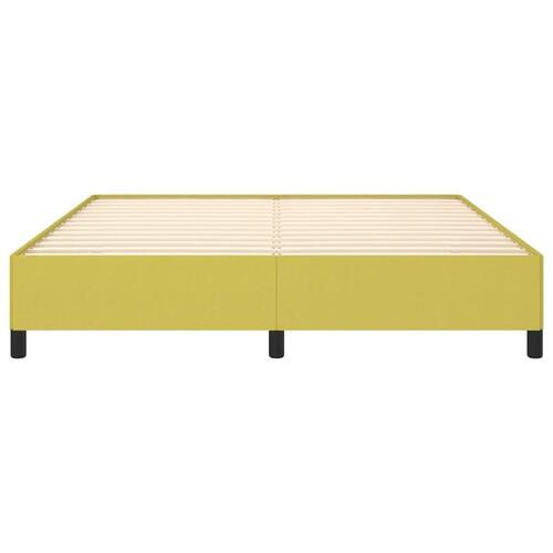Sengeramme uden madras Grøn 160x200 cm Stof
