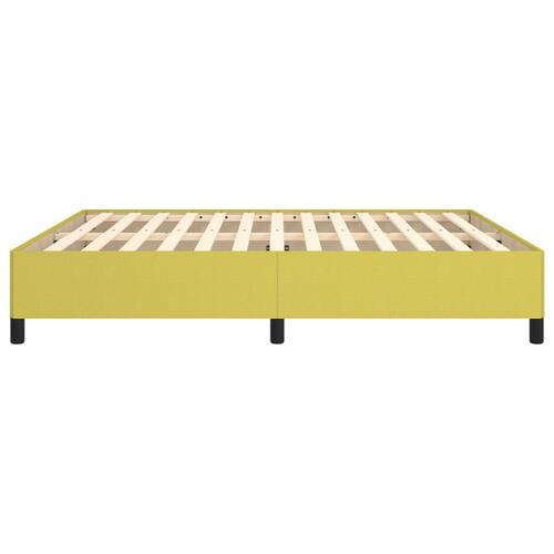Sengeramme uden madras Grøn 160x200 cm Stof