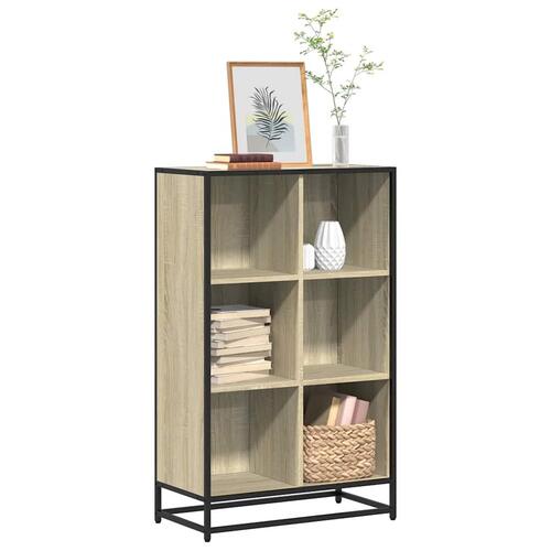 Bogskab 65,5x33x107,5 cm konstrueret træ sonoma-eg