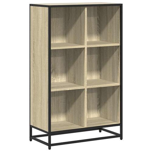 Bogskab 65,5x33x107,5 cm konstrueret træ sonoma-eg