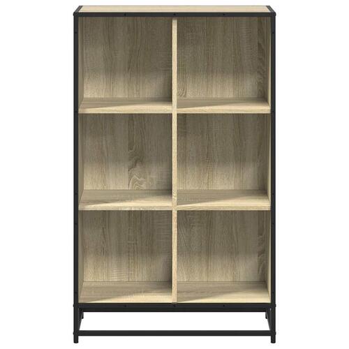 Bogskab 65,5x33x107,5 cm konstrueret træ sonoma-eg