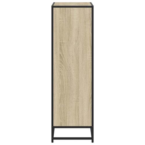 Bogskab 65,5x33x107,5 cm konstrueret træ sonoma-eg