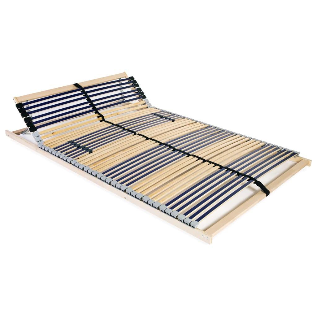 Lamelbund til seng med 42 lameller 7 zoner 140 x 200 cm
