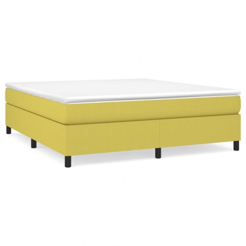 Boxspring sengeramme grøn 160 x 200 cm - stof