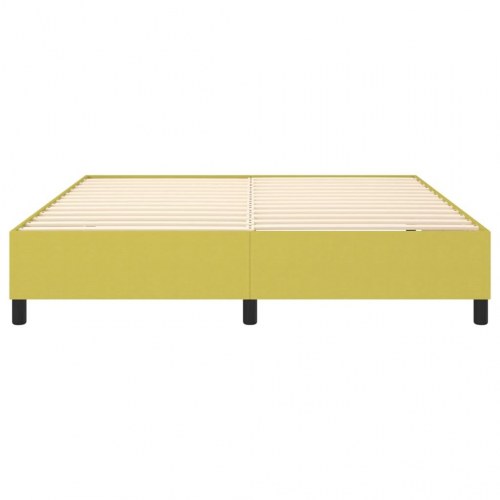 Boxspring sengeramme grøn 160 x 200 cm - stof