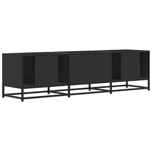 Tv-bord 160x35x41 cm konstrueret træ og metal sort