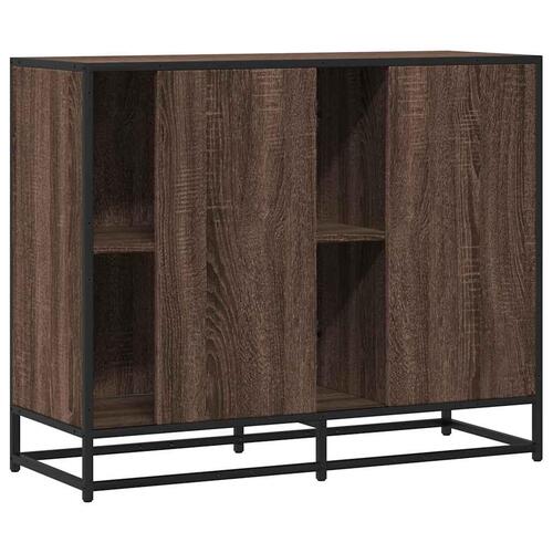 Skænk 92x35x76 cm konstrueret træ brun egetræsfarve