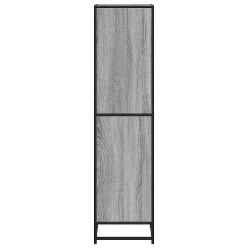 Bogreol 40x35x139 cm konstrueret træ grå sonoma-eg