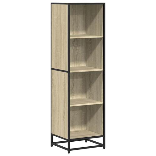 Bogreol 40x35x139 cm konstrueret træ sonoma-eg