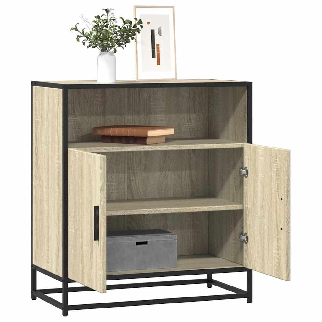 Skab 62x35x76 cm konstrueret træ sonoma-eg billede