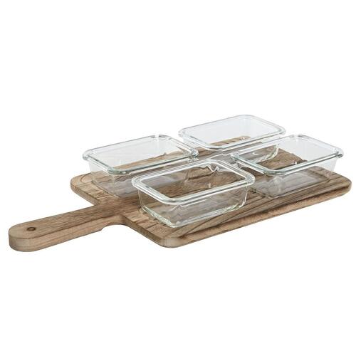 Snack bakke Home ESPRIT Natur 350 ml 39,5 x 20 x 5 cm