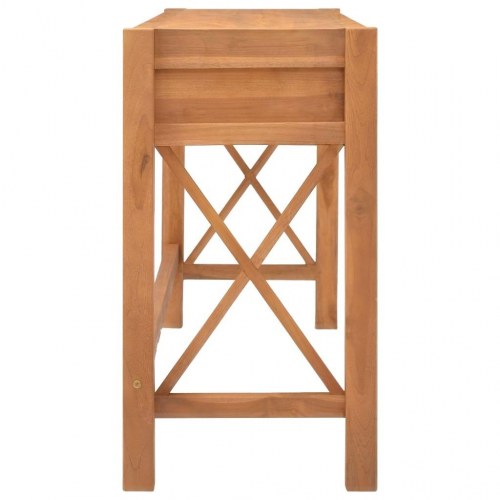 Skrivebord med 2 skuffer 140x40x75 cm teaktræ
