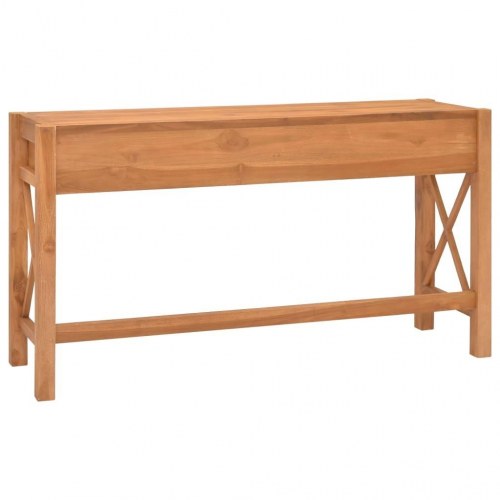 Skrivebord med 2 skuffer 140x40x75 cm teaktræ