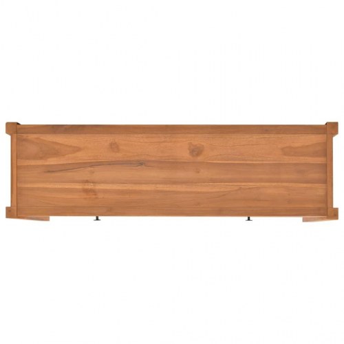 Skrivebord med 2 skuffer 140x40x75 cm teaktræ