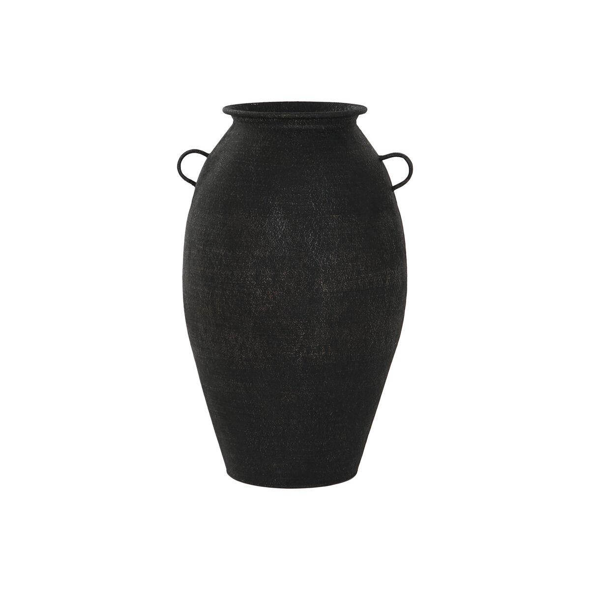 Vase i sort metal - 34,5 × 34,5 × 57 cm