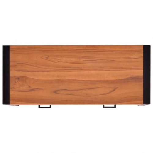 Skrivebord med 2 skuffer 100x40x75 cm teaktræ