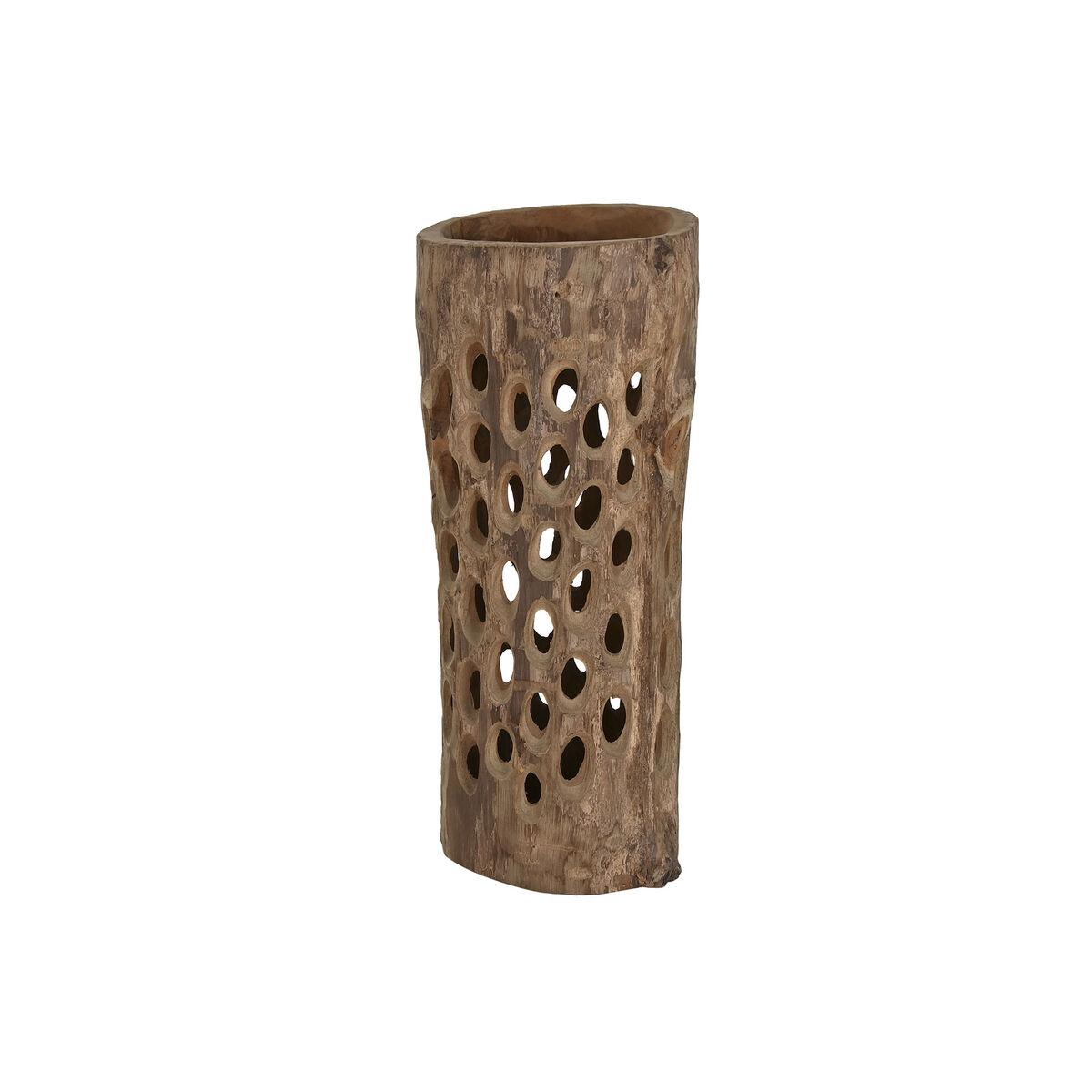 Vase i natur teak - 30 × 30 × 75 cm / 30 × 31 × 76,5 cm