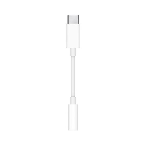 USB C til Jack 3.5 mm-adapter Apple MU7E2ZM/A Hvid