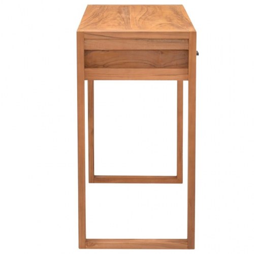 Skrivebord med 2 skuffer 100x40x75 cm teaktræ