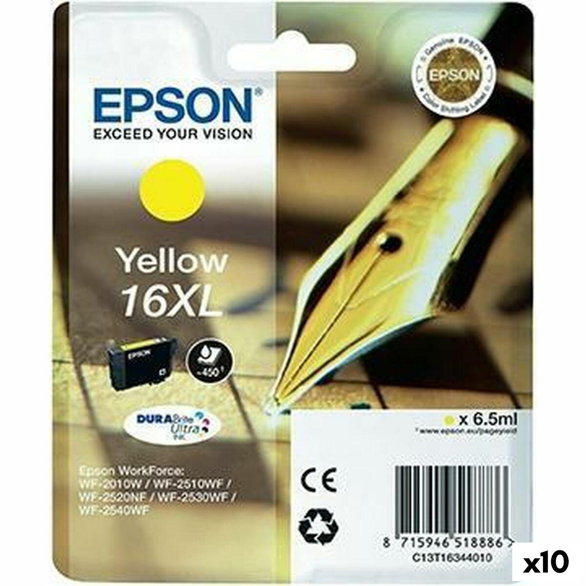 Epson 16XL gul blækpatron - DURABrite Ultra (10-pak)