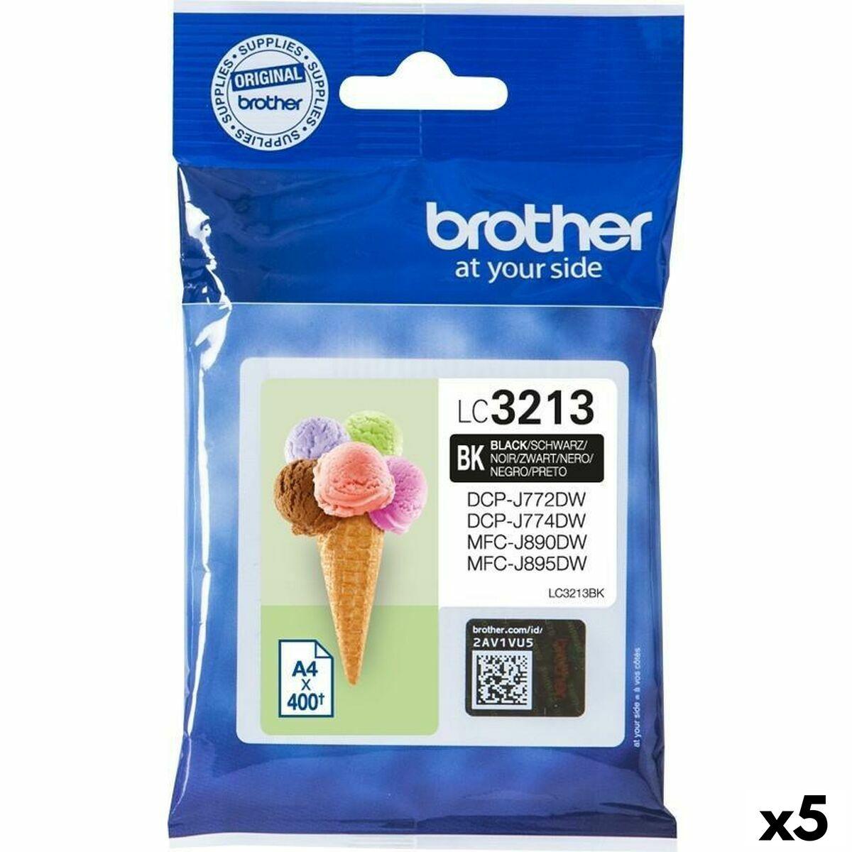 Brother LC3213 sort blækpatron - 5-pak til MFC-J890DW/J895DW