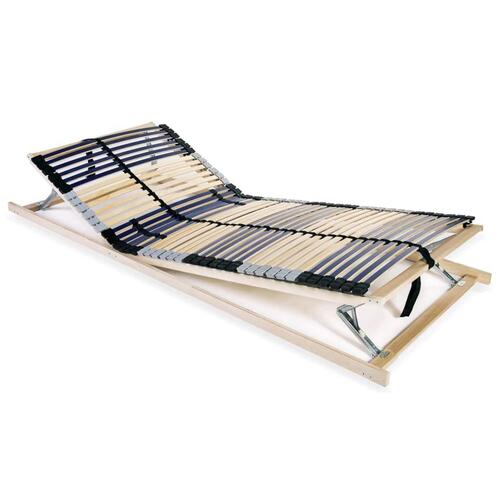 Lamelbund til seng med 42 lameller 7 zoner 90 x 200 cm
