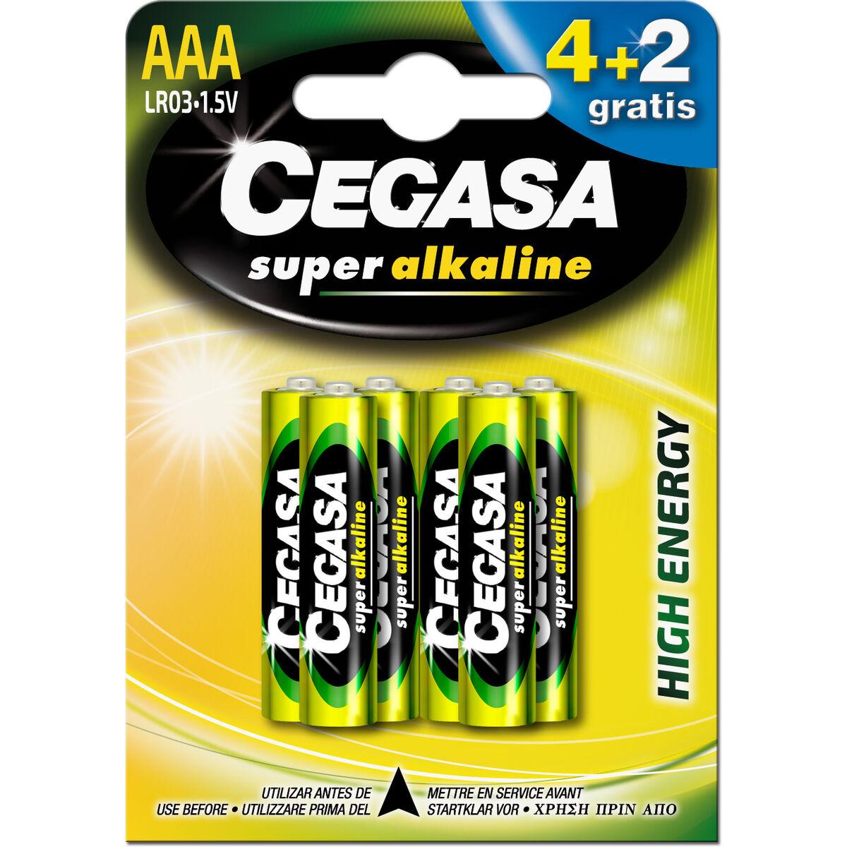 Cegasa LR03 AAA alkalinebatterier 4+2