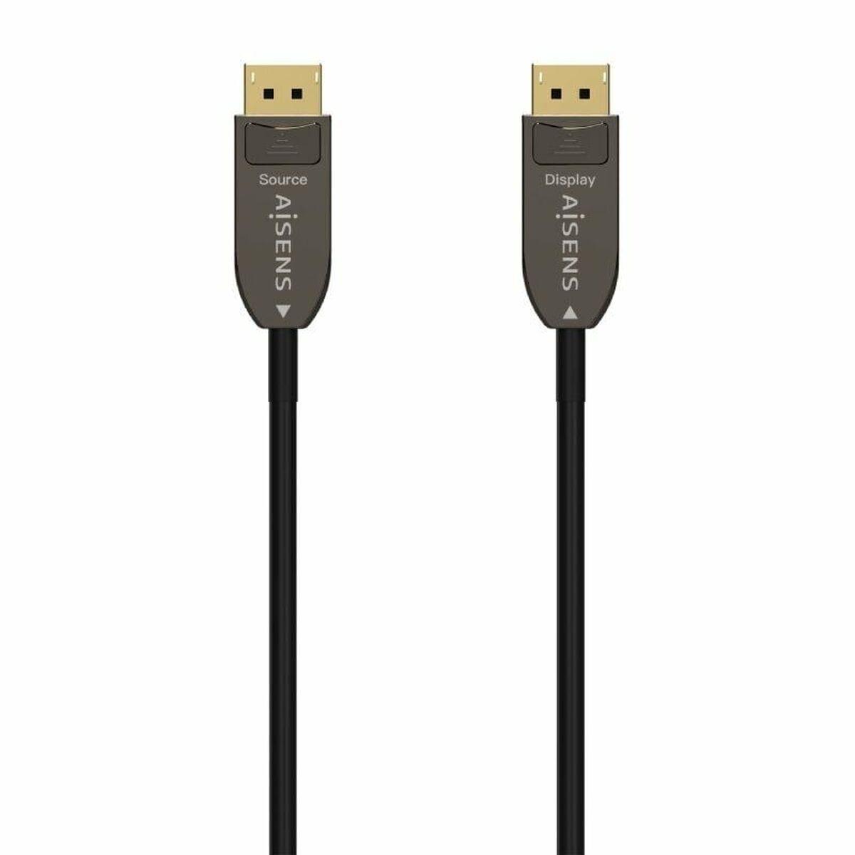 DisplayPort-kabel Aisens A155-0608 Sort 20 m