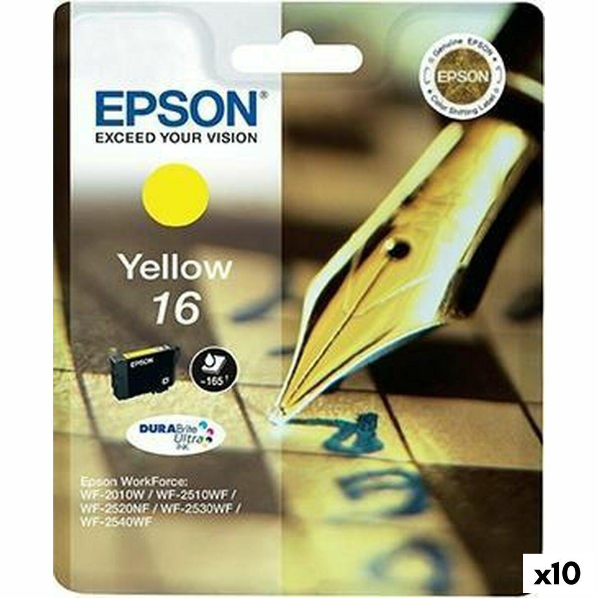 Epson 16 gul - original blækpatron, DURABrite Ultra (10-pak)