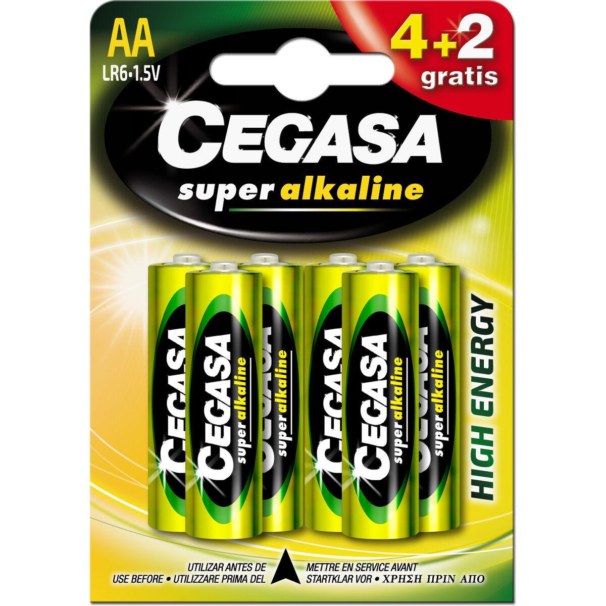 Cegasa AA batterier LR06 1,5 V - pakke med 4