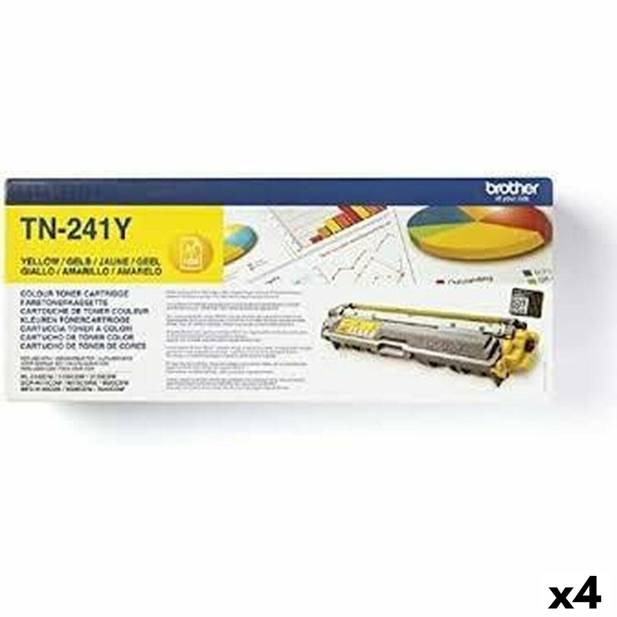 Original toner Brother HL3140CW/HL3150CDW Gul (4 enheder)