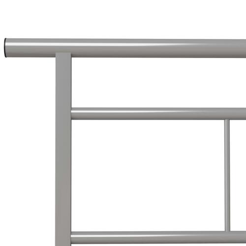 Sengestel 90x200 cm metal grå