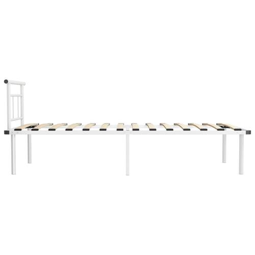 Sengestel 100x200 cm metal hvid