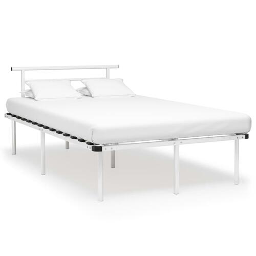 Sengestel 120x200 cm metal hvid