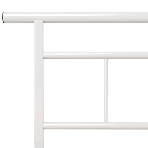 Sengestel 120x200 cm metal hvid