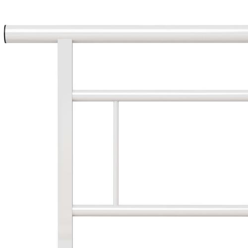 Sengestel 140x200 cm metal hvid
