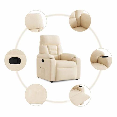 Lænestol mikrofiberstof beige