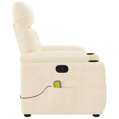 Massagestol mikrofiberstof beige
