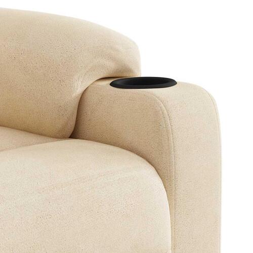 Massagestol mikrofiberstof beige