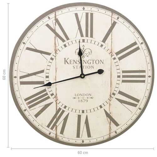 Vægur vintagestil London 60 cm