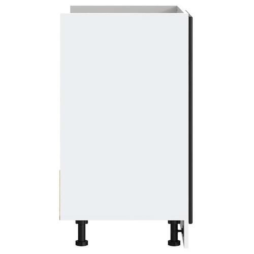 Underskab til vask Porto 80x46x81,5 cm konstrueret træ sort