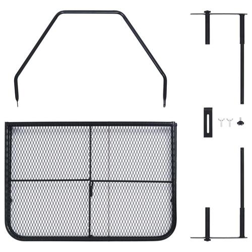 Altanbord 60x40 cm stål sort